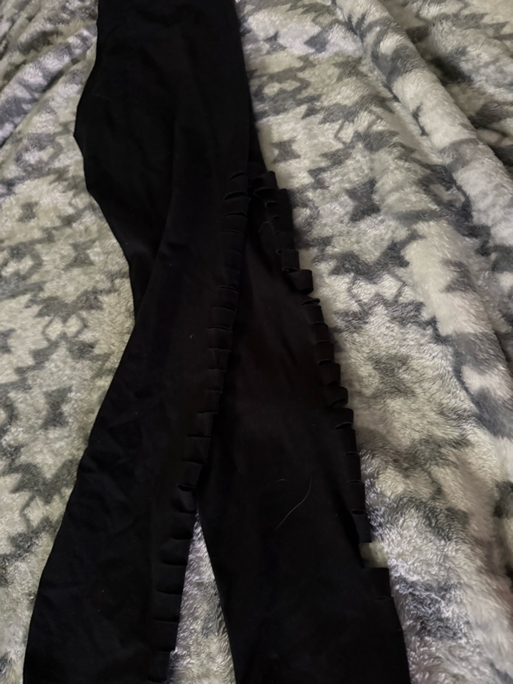 Aeropostale Black Slit-Detail Leggings